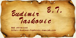 Budimir Tasković vizit kartica